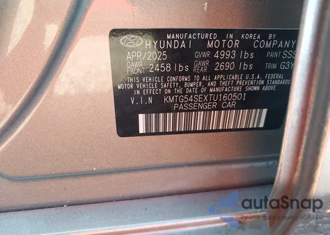 2026 Genesis G70 3.3T Awd Sport Prestige из США, поврежденный, VIN KMTG54SEXTU160501